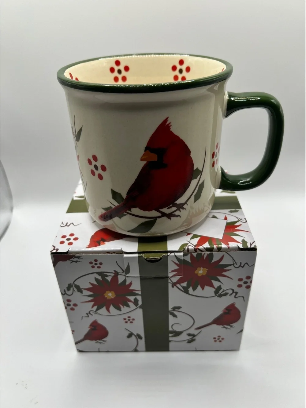 New Red Cardinal Bird Coffee Ceramic Mug